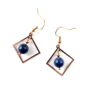 Boucles d’oreille Erika II<span> – </span>Lapis lazuli