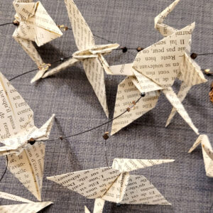 Guirlande en origami – sur mesure